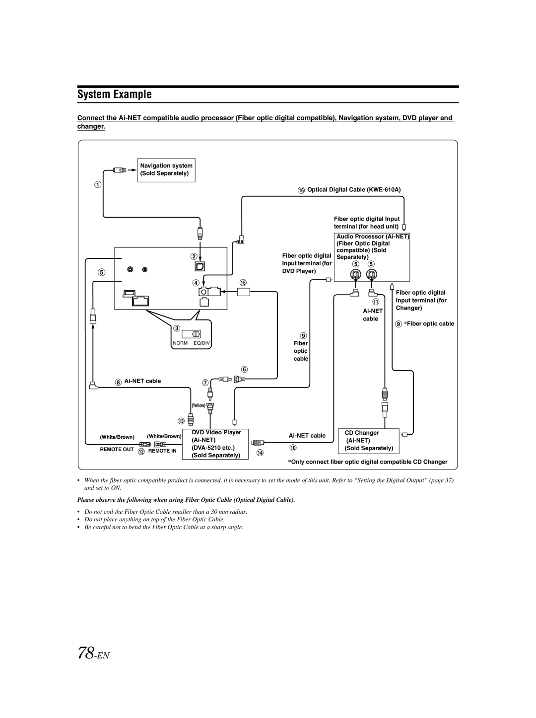 Alpine IVA-W502E owner manual System Example, 78-EN 