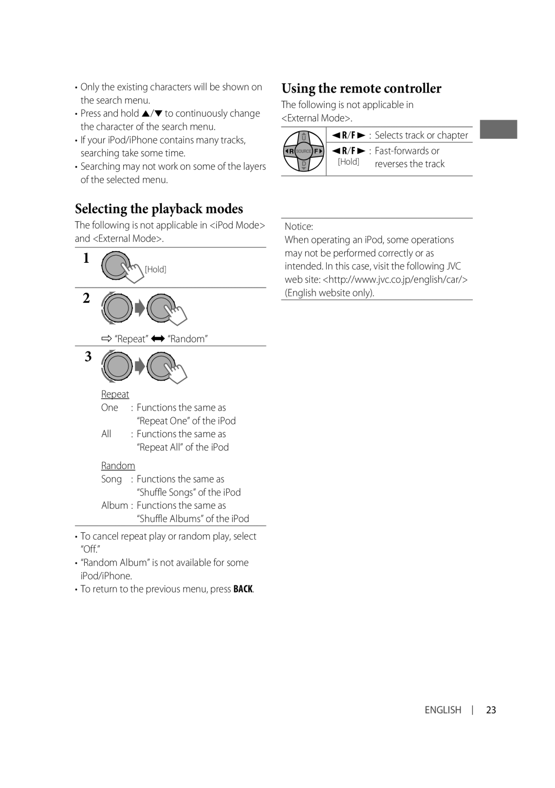 Alpine KD-R810, KD-A815 manual Functions the same as 