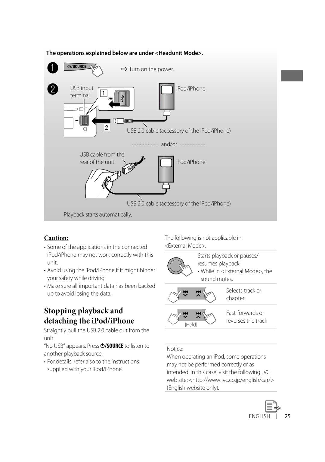 Alpine KD-A815, KD-R810 manual Operations explained below are under Headunit Mode, Unit, Your safety while driving 