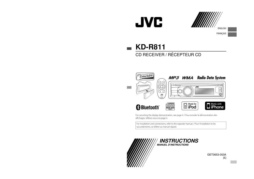 Alpine KD-A815, KD-R810 manual KD-R811 