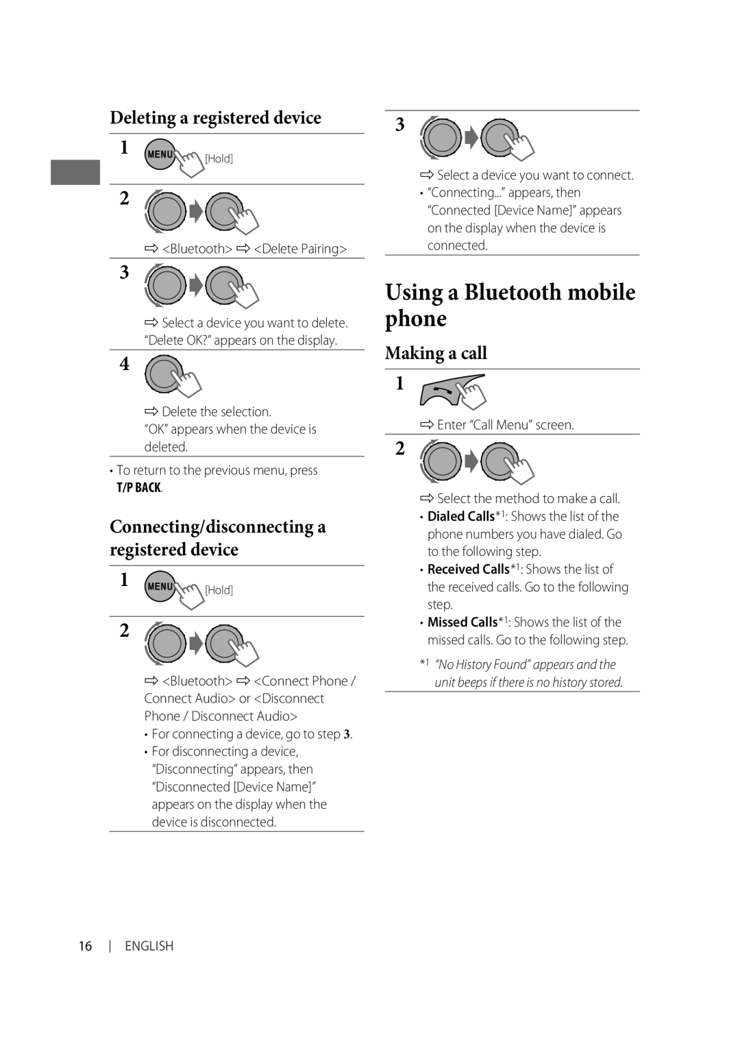 Alpine KD-R810, KD-A815 manual On the display when the device is 