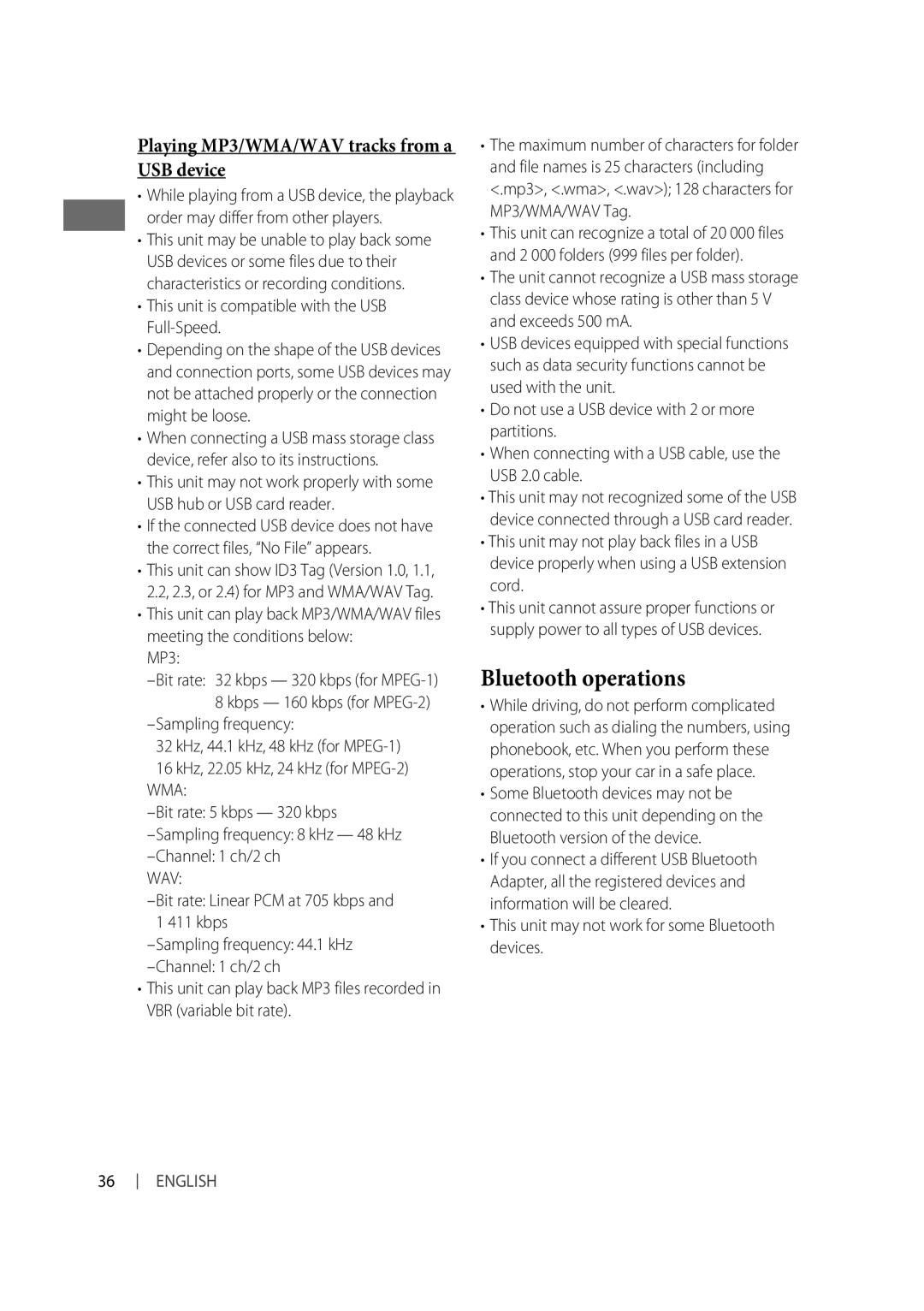 Alpine KD-R810, KD-A815 manual Bluetooth operations 