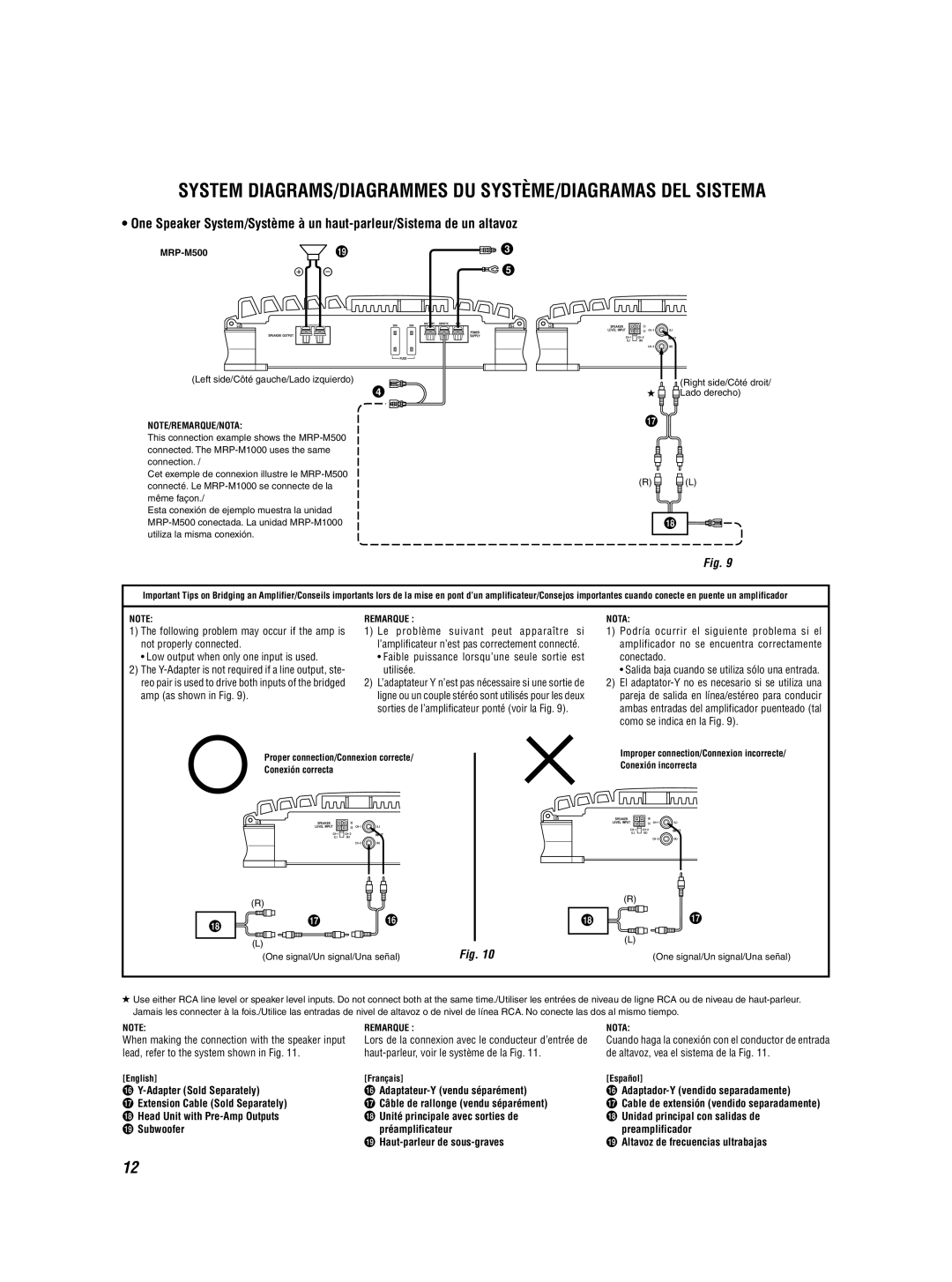 Alpine MRD-M500 owner manual System DIAGRAMS/DIAGRAMMES DU SYSTÈME/DIAGRAMAS DEL Sistema 