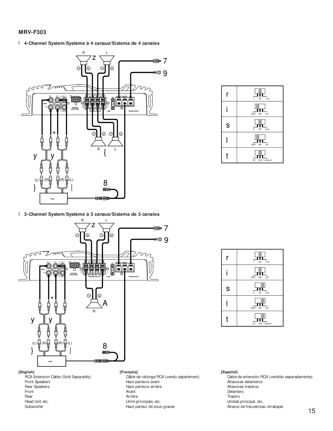 Alpine MRV-T303, MRV-F353 owner manual MRV-F303 