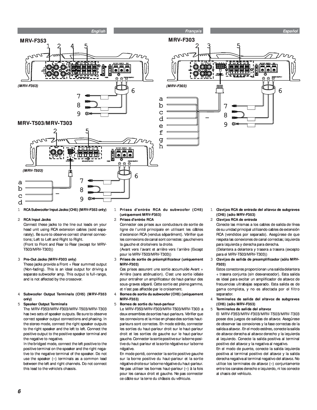 Alpine MRV-T303, MRV-F353, MRV-F303 owner manual 