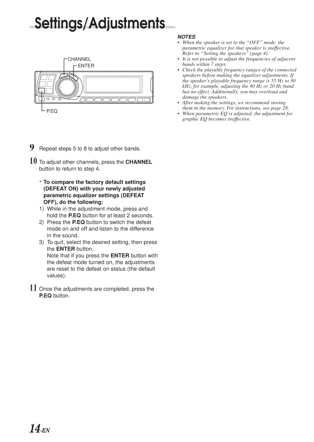 Alpine PXA-H700 owner manual 14-EN 