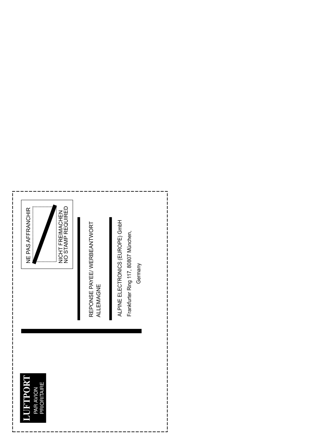 Alpine PXA-H701 owner manual Luftport 