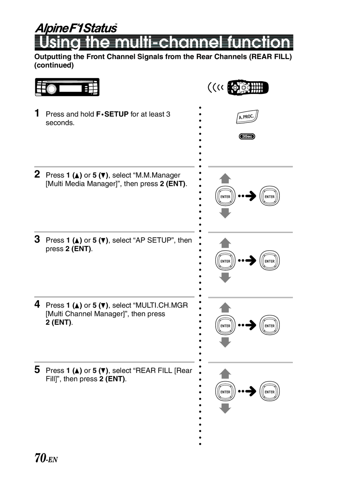 Alpine PXI-H990 owner manual 70-EN, Ent 