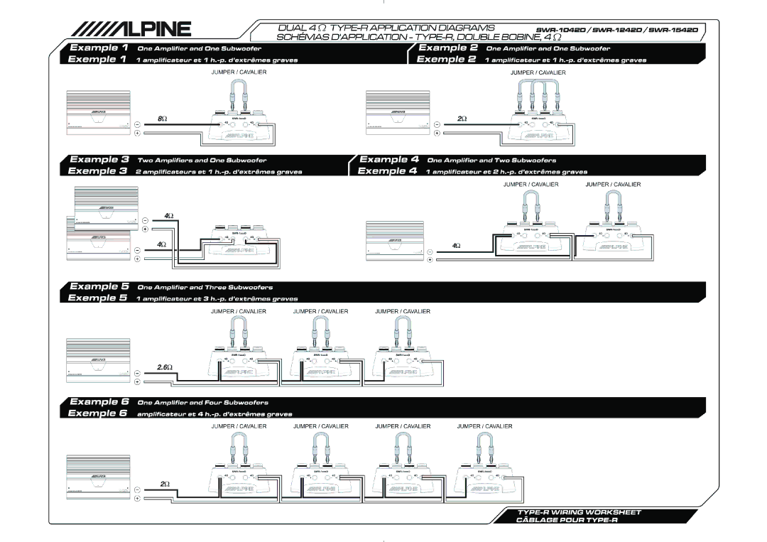 Alpine SWR-1522D manual 