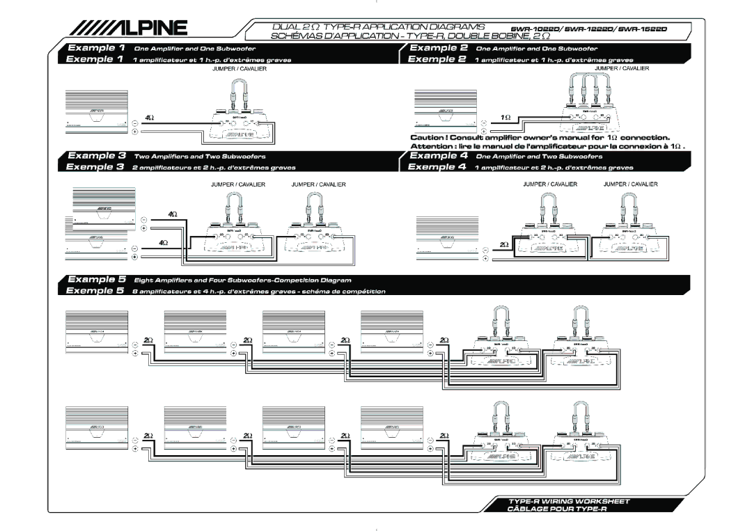 Alpine SWR-1522D manual 