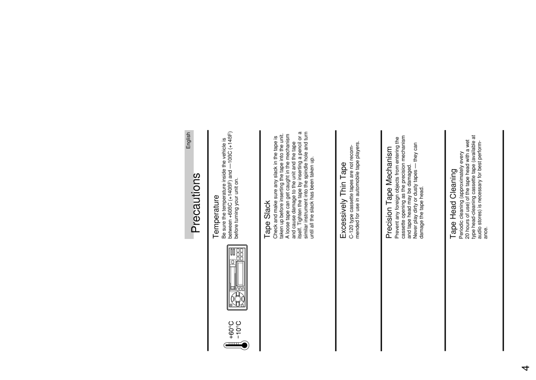 Alpine TDM-7546E owner manual Precautions 