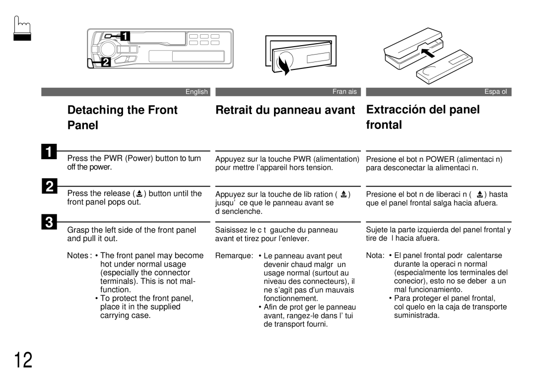 Alpine TDM-7561 owner manual English Français Español 