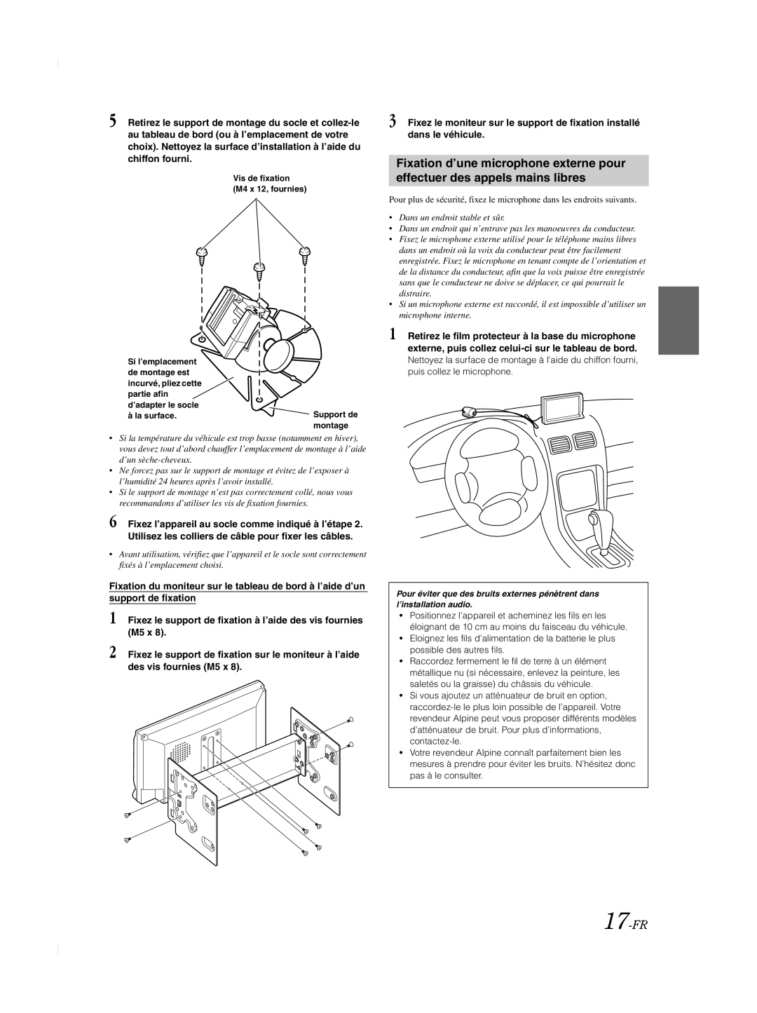 Alpine TME-M740BT owner manual 17-FR 