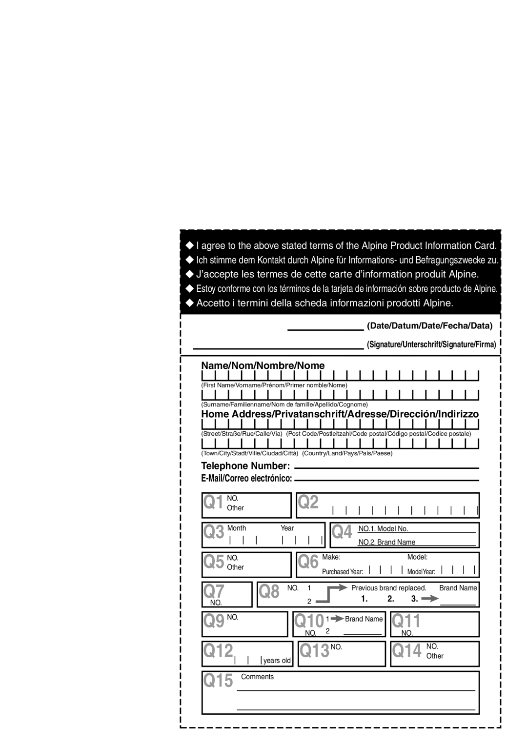 Alpine TME-M770 owner manual Q9 no 