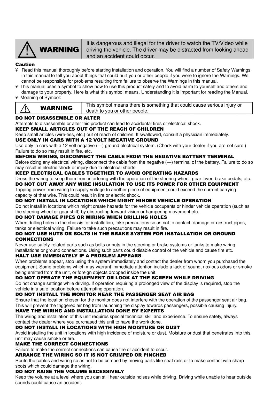 Alpine TMX-R680A owner manual Make the Correct Connections 