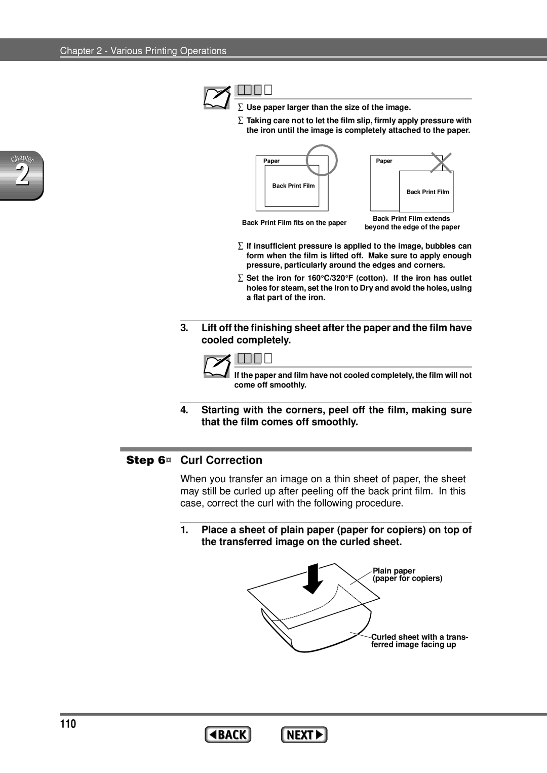 Alps Electric MD-1300 manual 110, ¨ Curl Correction 