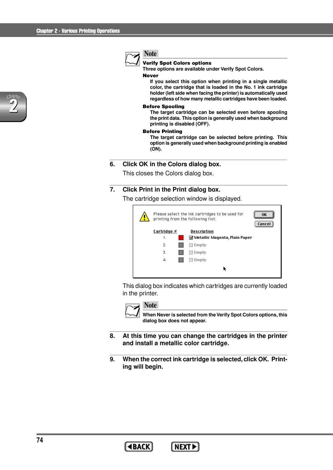 Alps Electric MD-1300 manual Click Print in the Print dialog box 