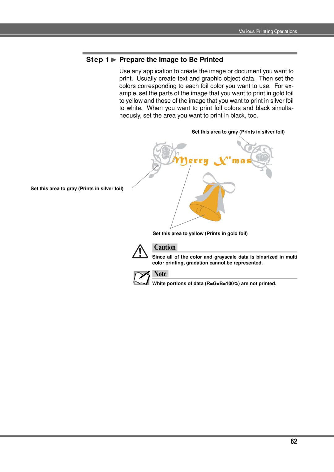 Alps Electric MD-5000P manual ¨ Prepare the Image to Be Printed 