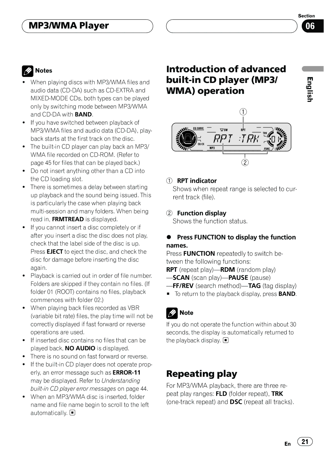 A.L.S. Industries DEH-P5500MP operation manual 