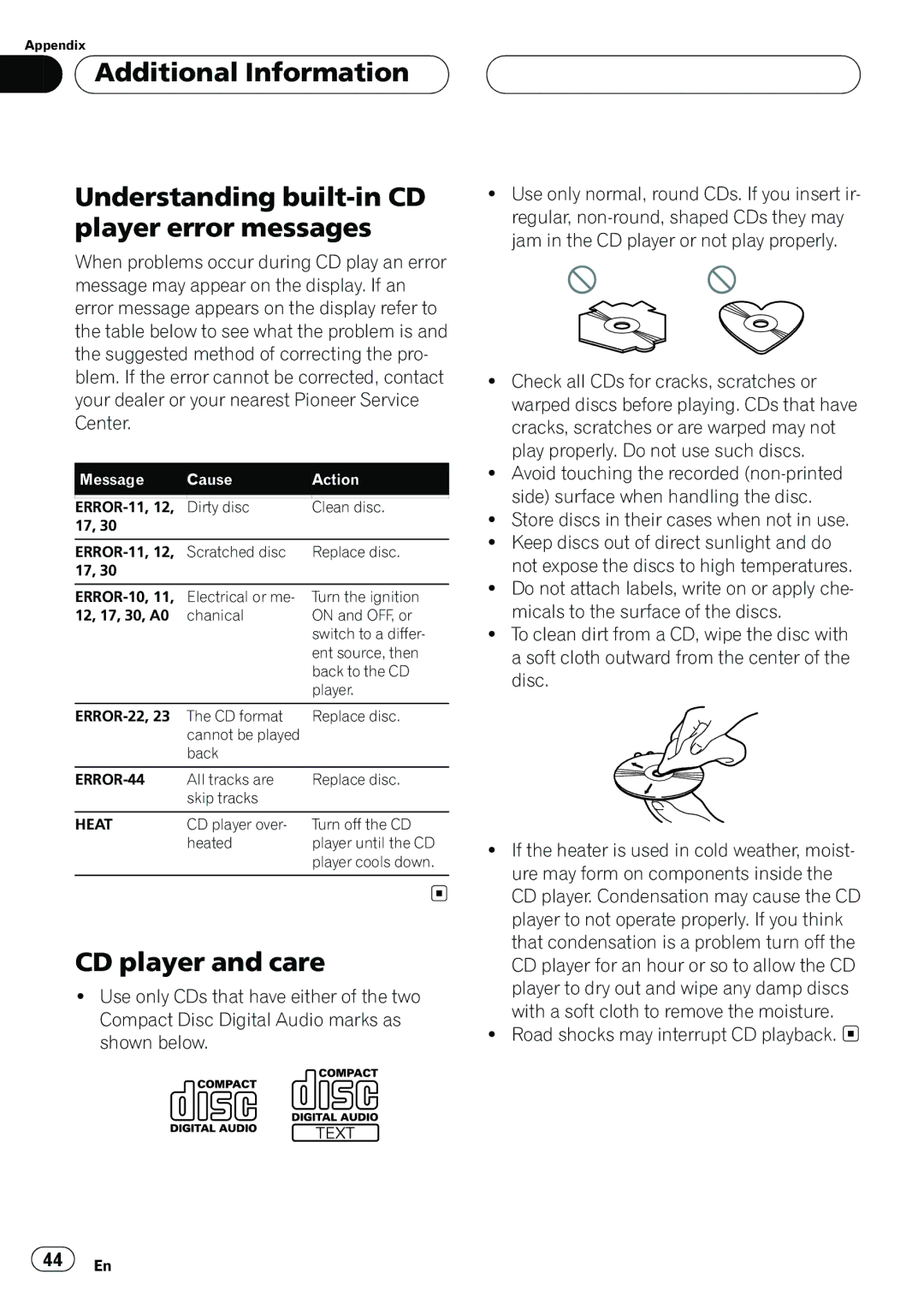 A.L.S. Industries DEH-P5500MP operation manual 