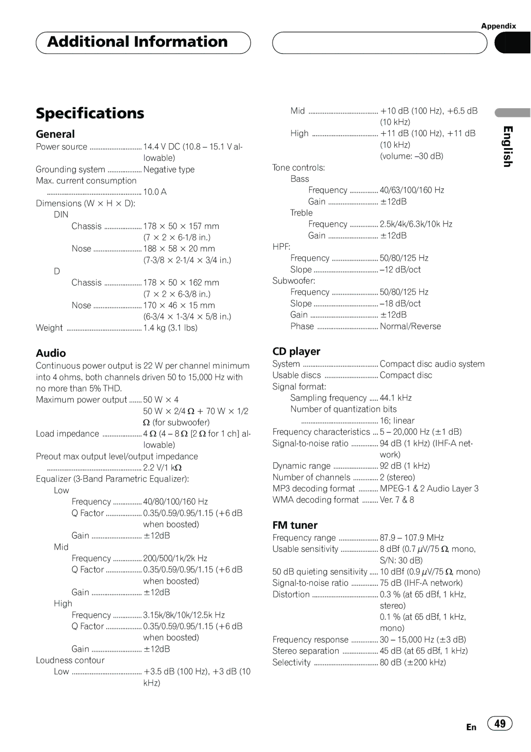 A.L.S. Industries DEH-P5500MP operation manual 