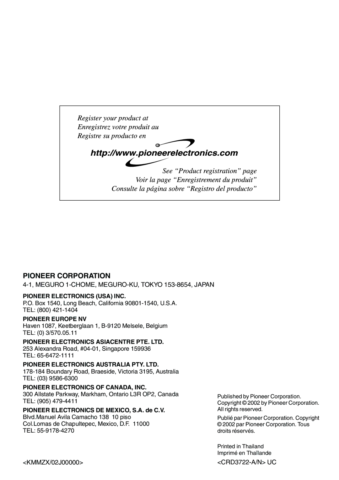 A.L.S. Industries DEH-P5500MP operation manual 