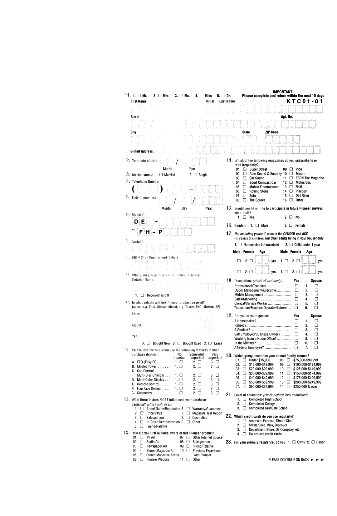 A.L.S. Industries DEH-P5500MP operation manual 