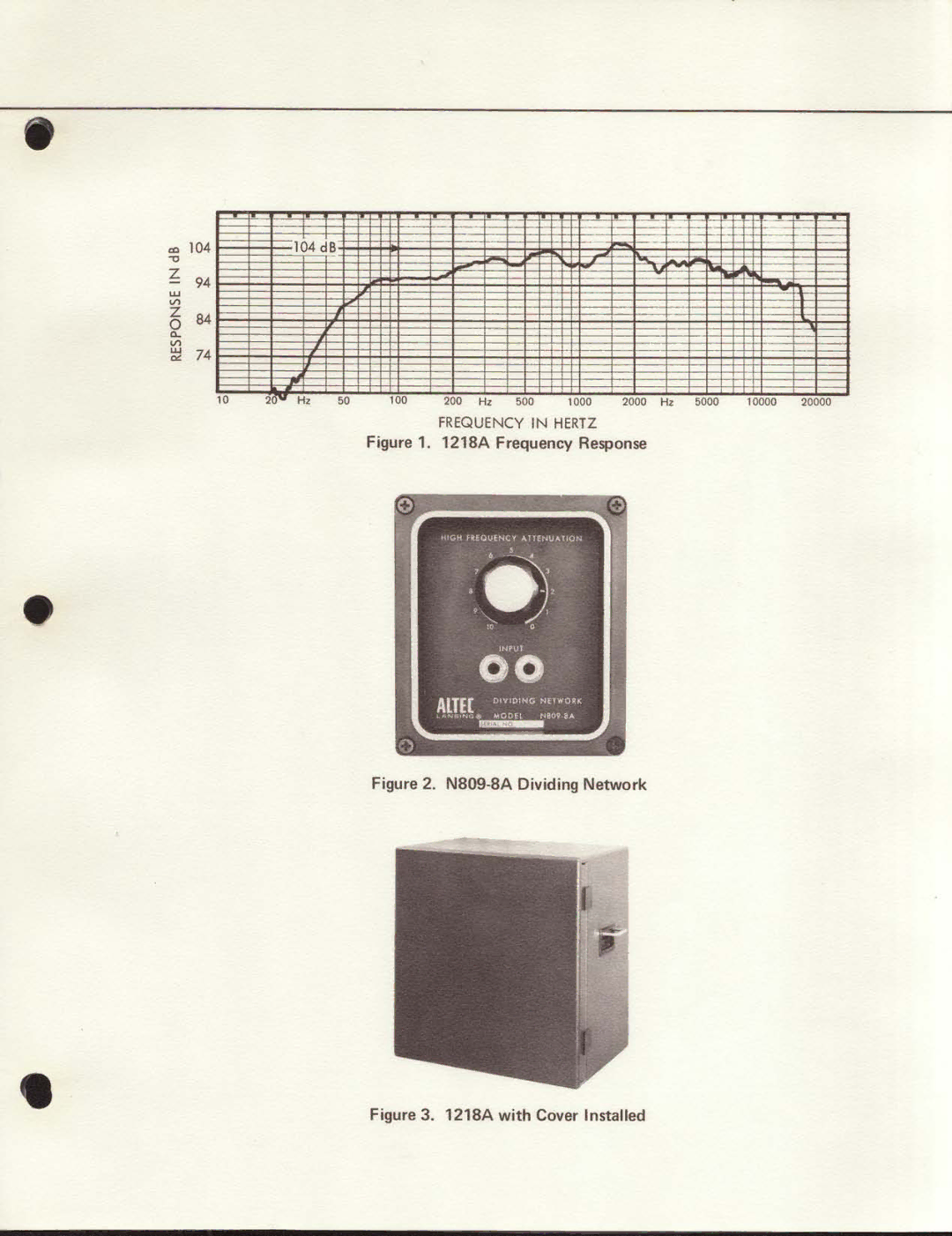 Altec Lansing 1218A manual 