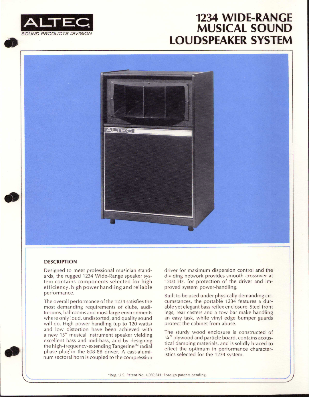 Altec Lansing 1234 manual 