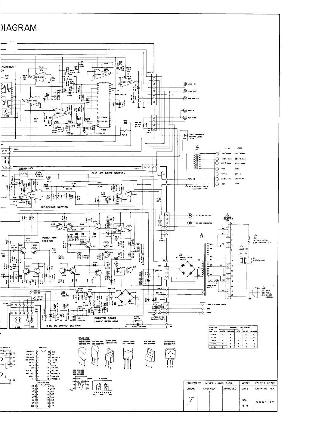 Altec Lansing 1707C, 1715C manual 