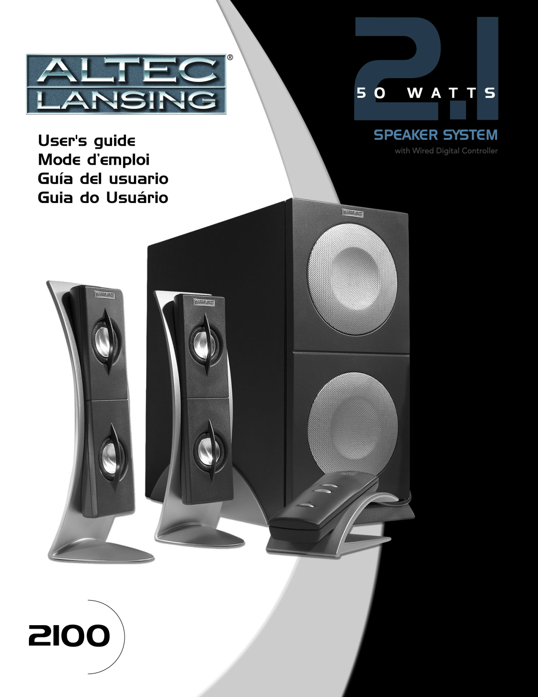 Altec Lansing 2100 manual 