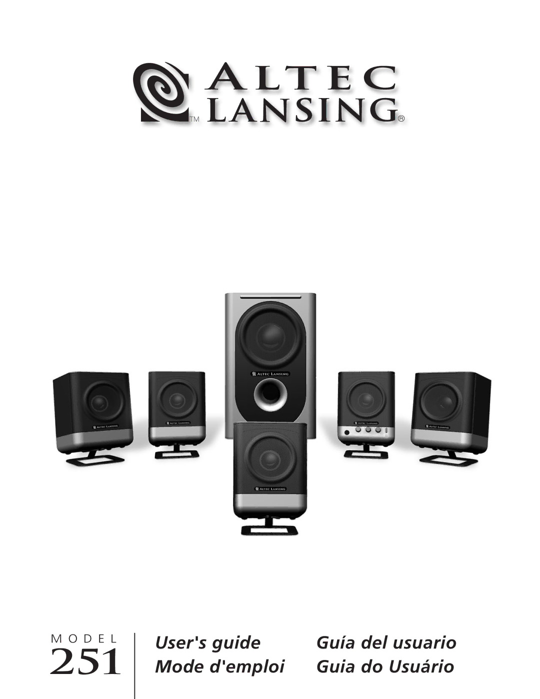 Altec Lansing 251 manual 