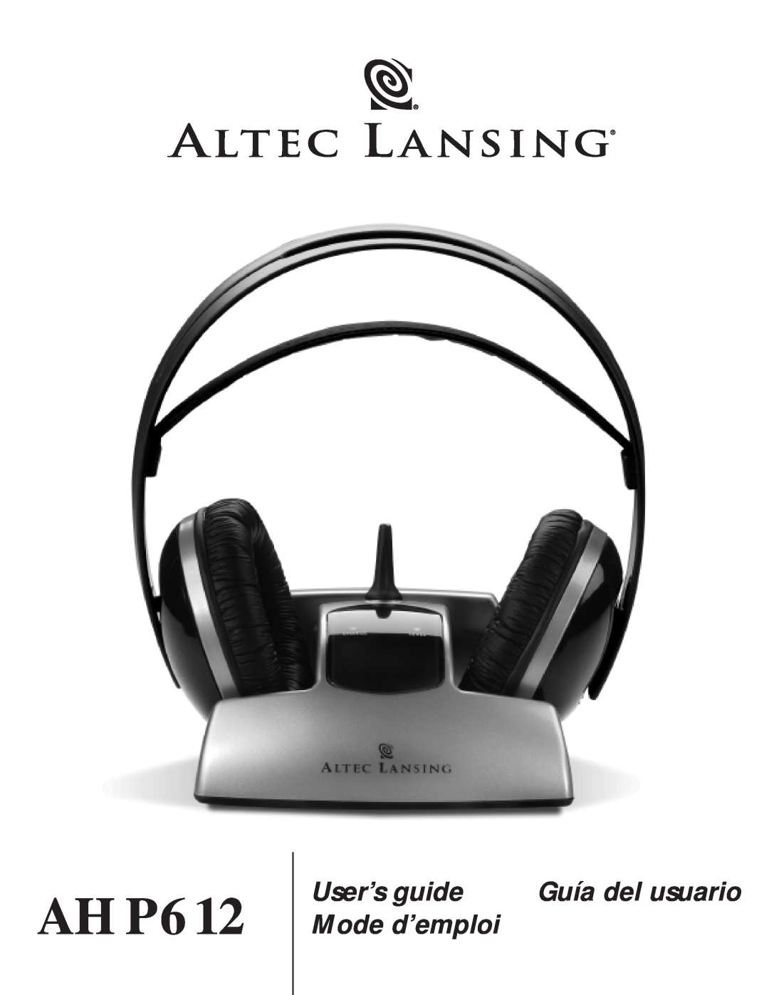 Altec Lansing AHP 612 manual AHP612, User’s guide, Mode d’emploi, Guía del usuario 