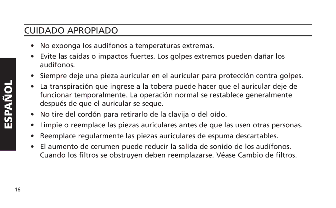 Altec Lansing iM616 manual Cuidado Apropiado 