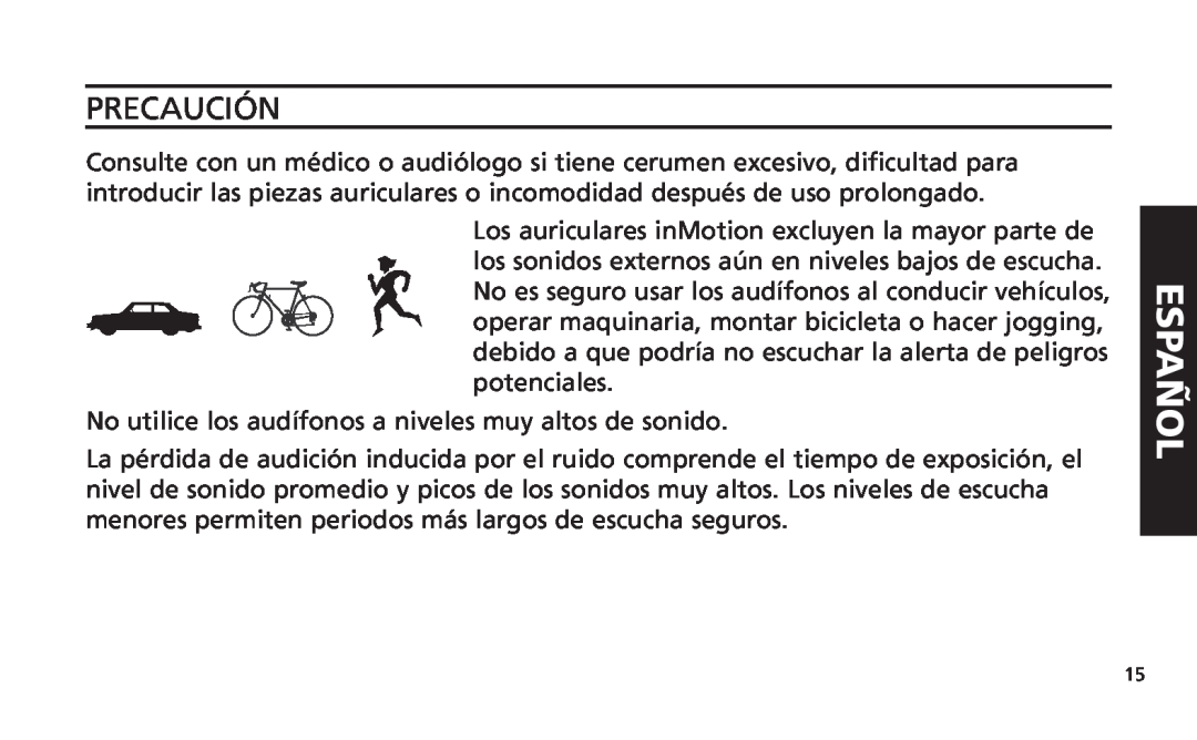 Altec Lansing iM616 manual Español, Precaución 