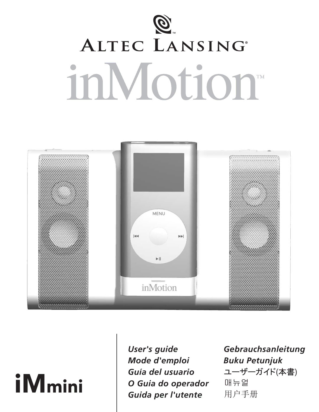 Altec Lansing iMmini manual IMmini 