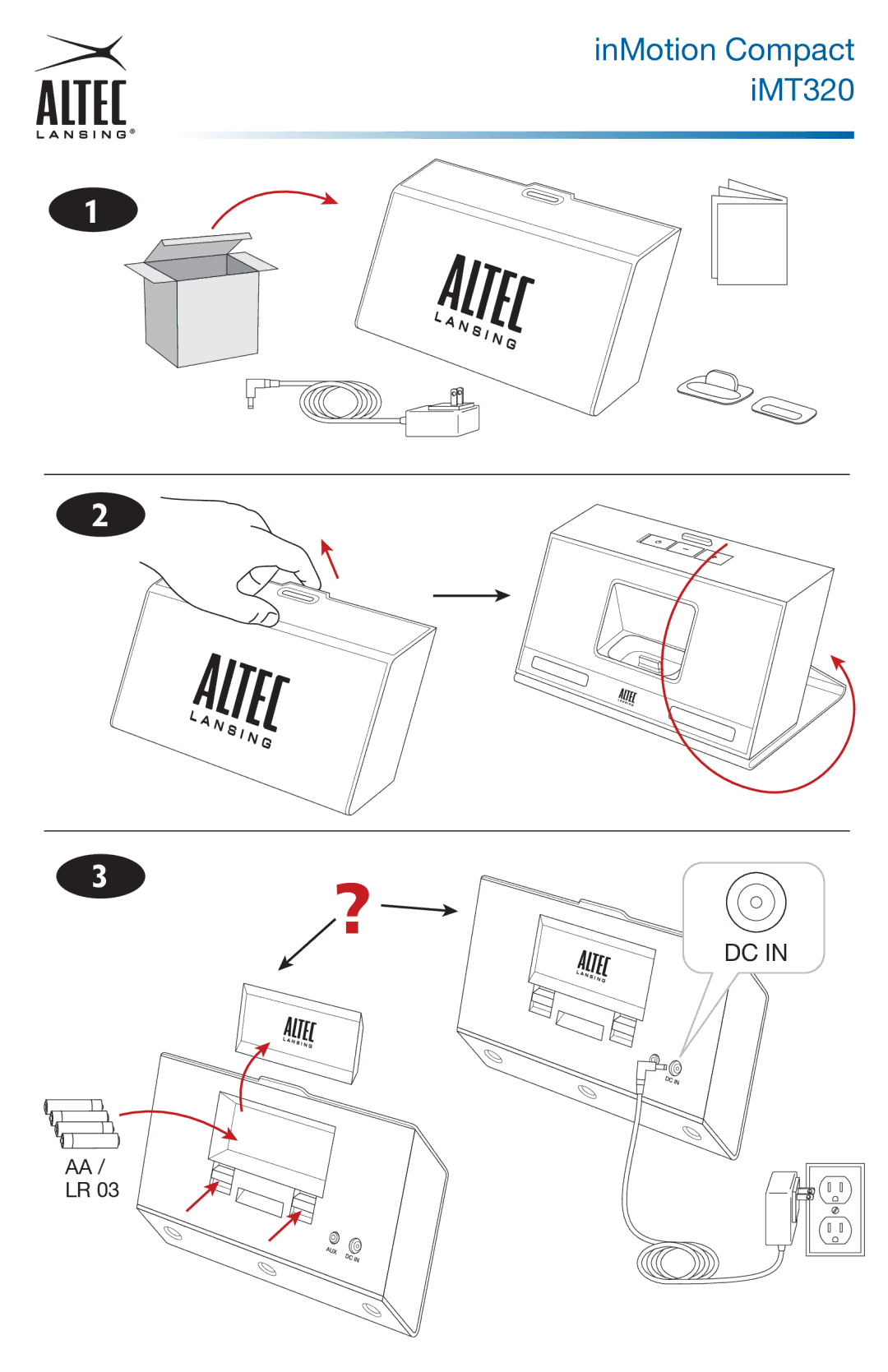 Altec Lansing manual InMotion Compact iMT320 