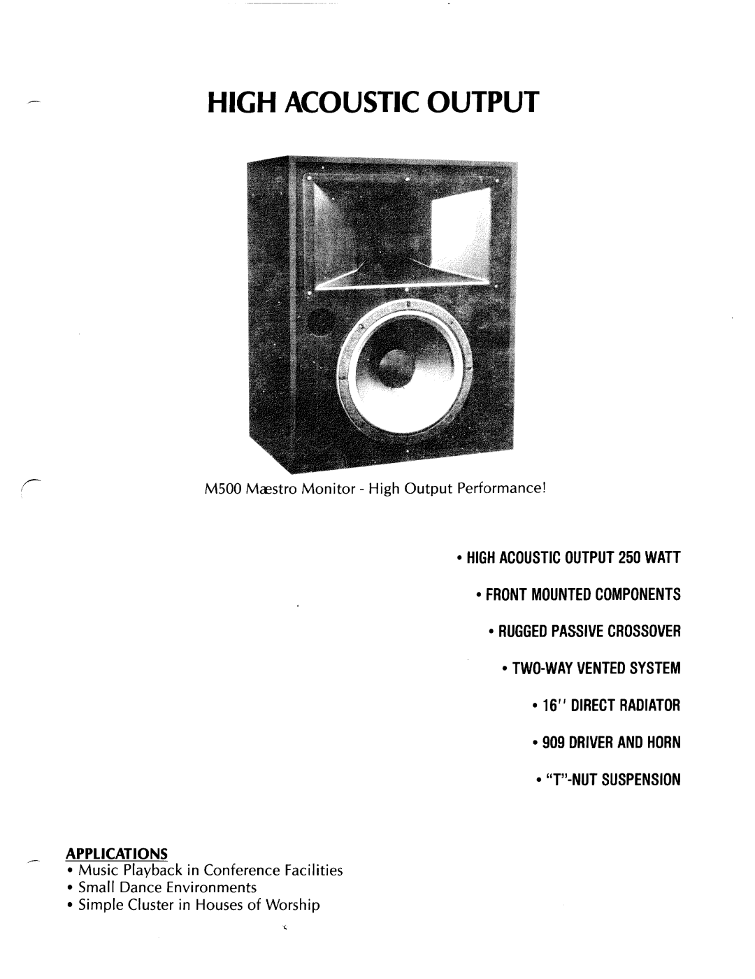 Altec Lansing M500 manual 