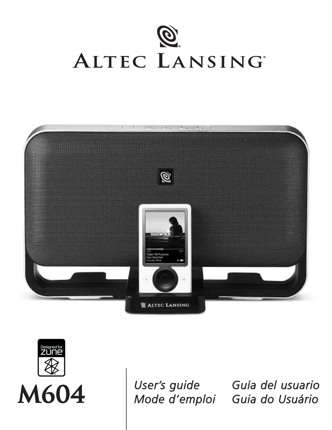 Altec Lansing M604 manual 