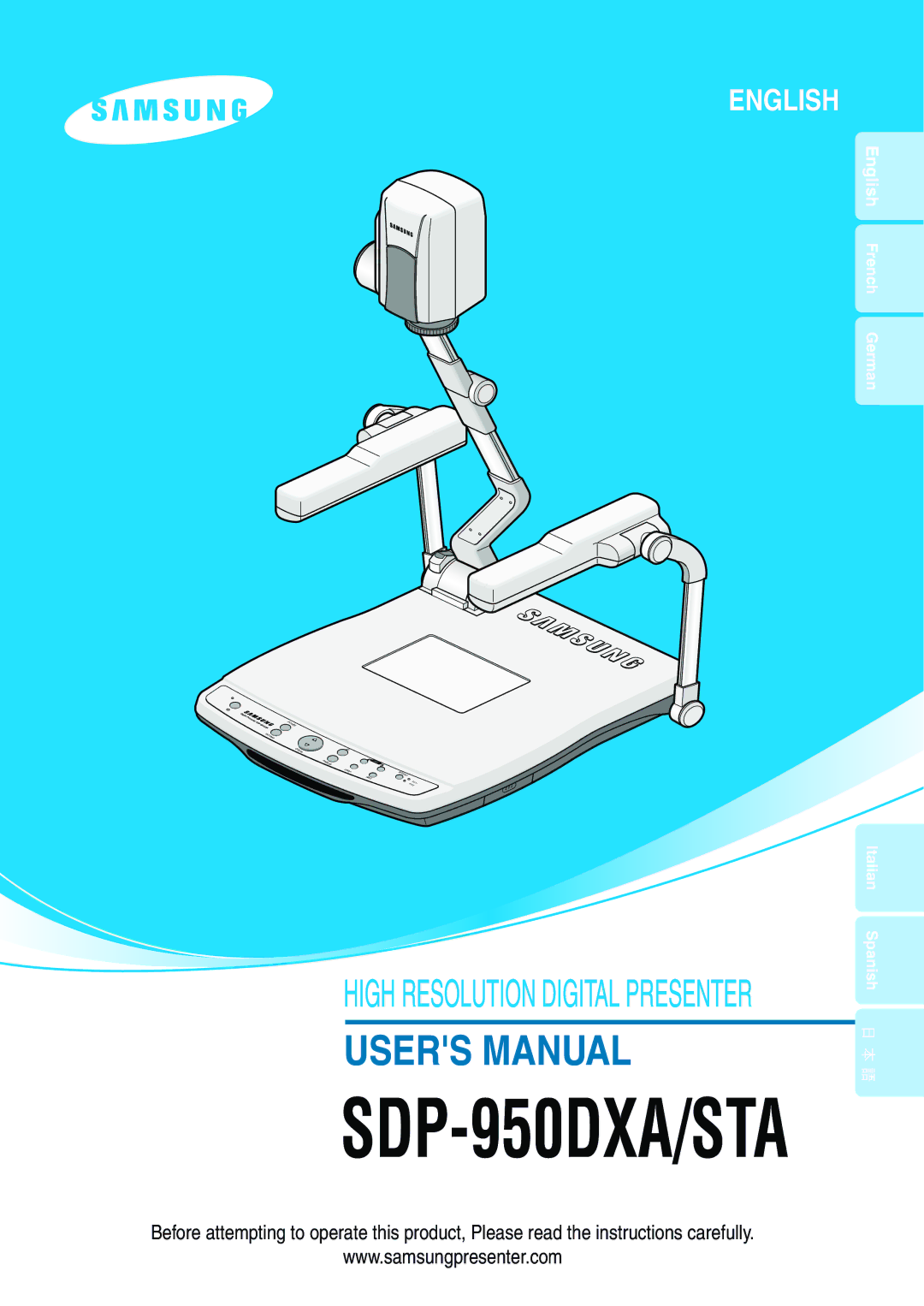 Altec Lansing SDP-950STA user manual SDP-950DXA/STA 