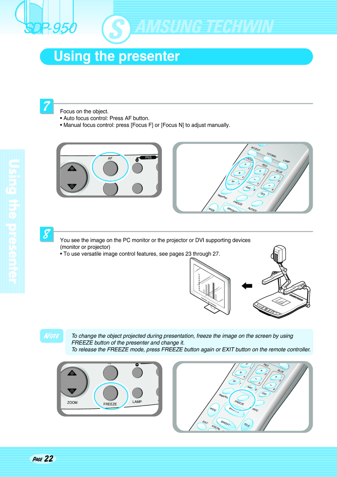 Altec Lansing SDP-950STA, SDP-950DXA user manual Focus on the object 