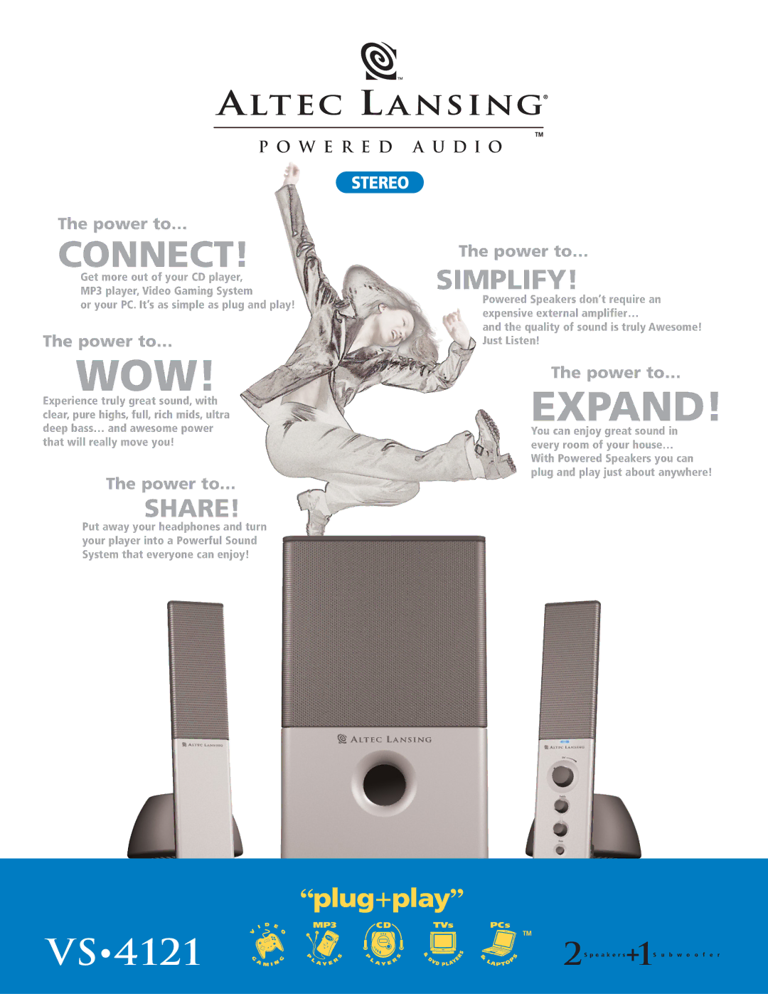 Altec Lansing VS-4121 manual Wow 