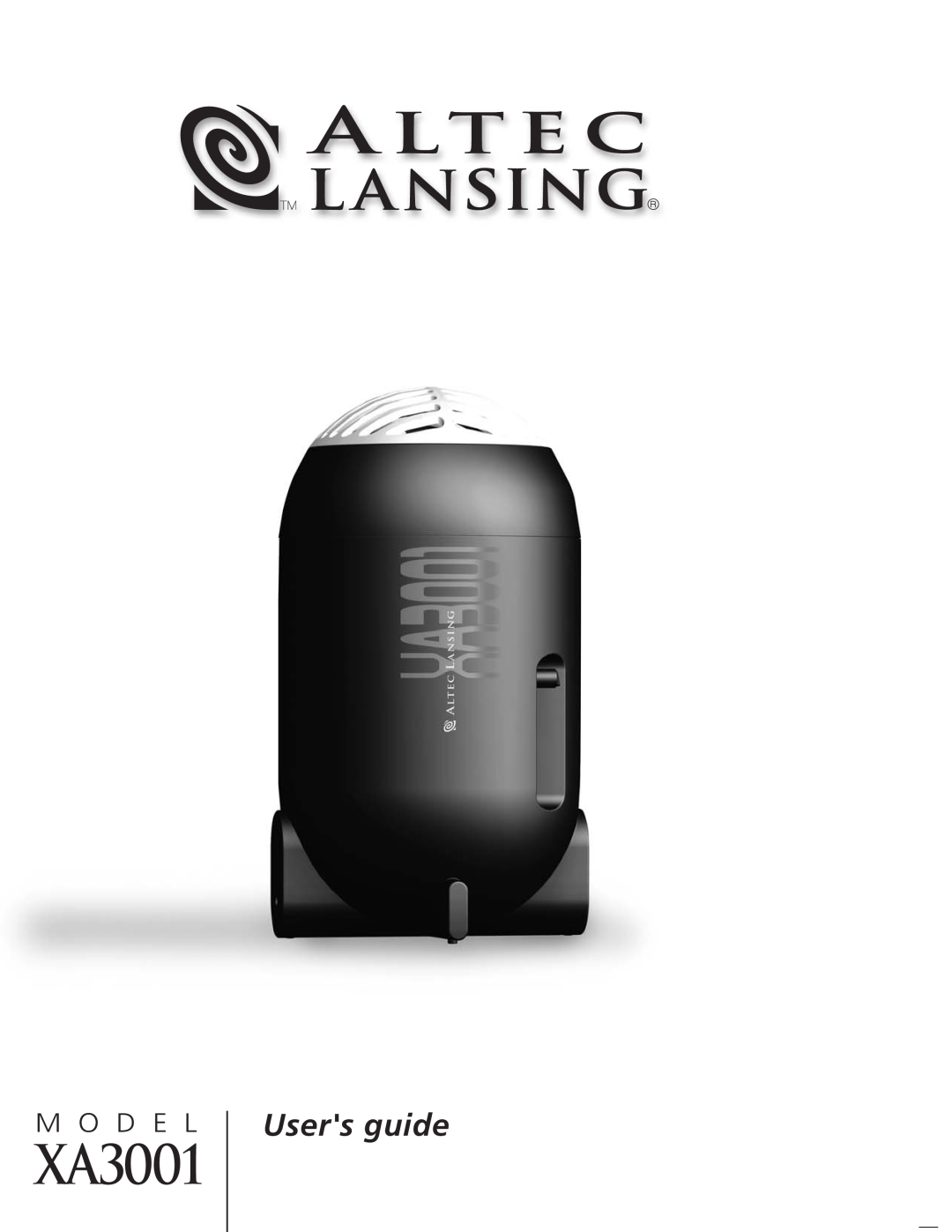 Altec Lansing XA3001 manual Users guide, M O D E L 