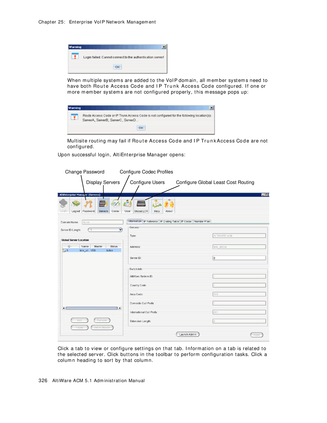 AltiGen comm ACM 5.1 manual Configure Global Least Cost Routing 