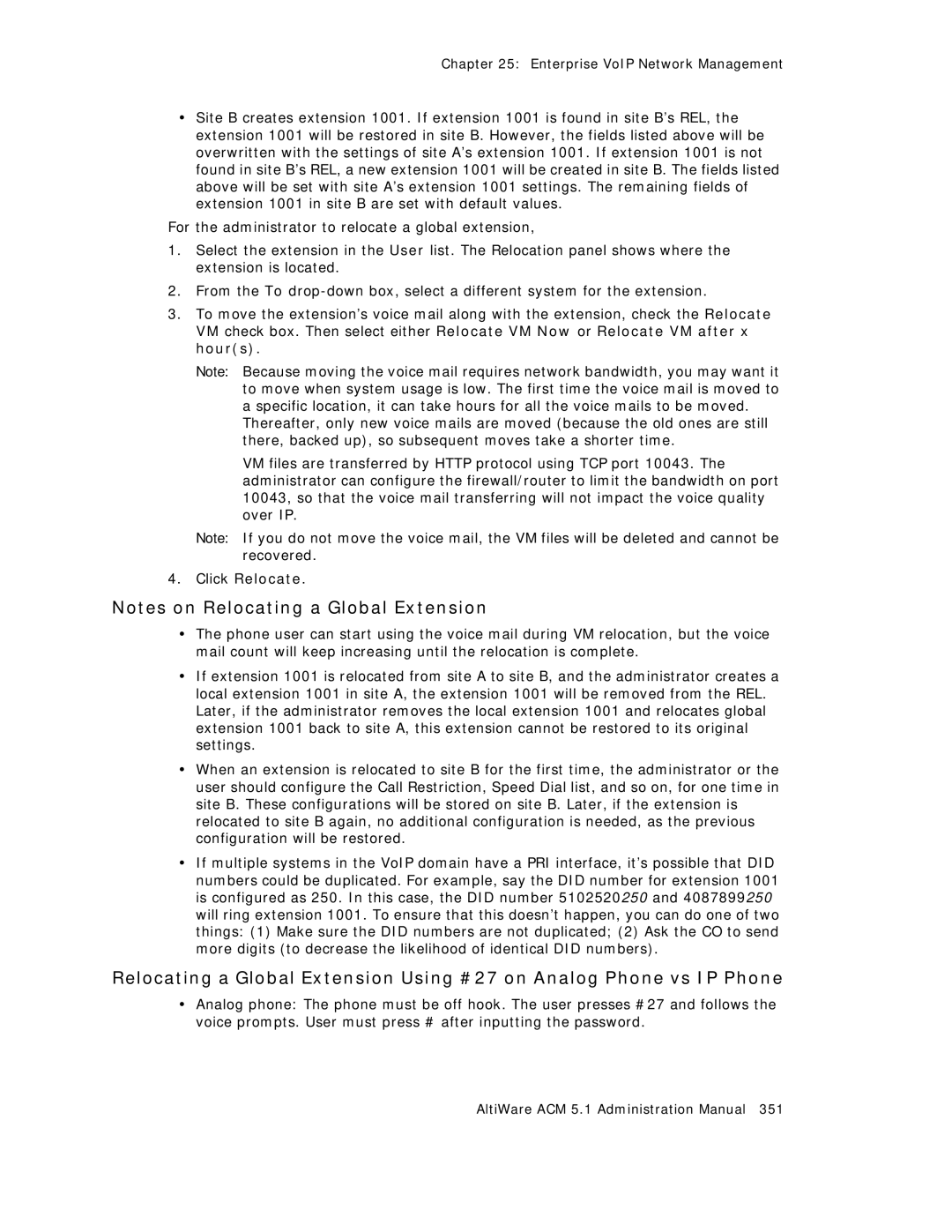 AltiGen comm ACM 5.1 manual Click Relocate 