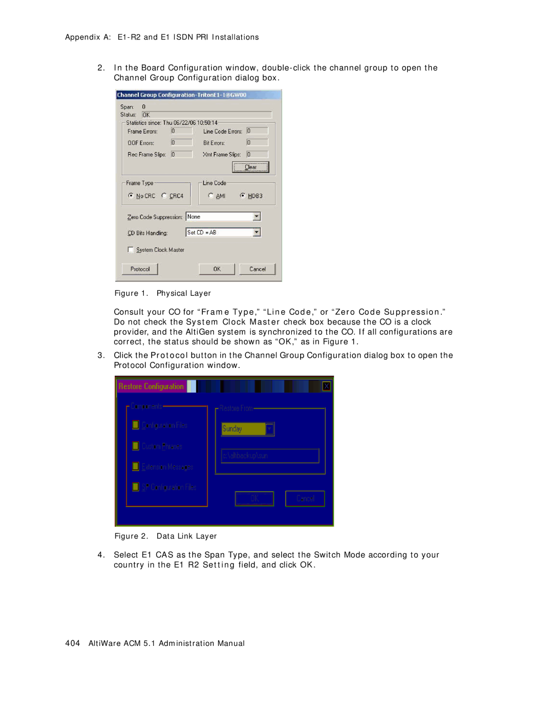 AltiGen comm ACM 5.1 manual Physical Layer 