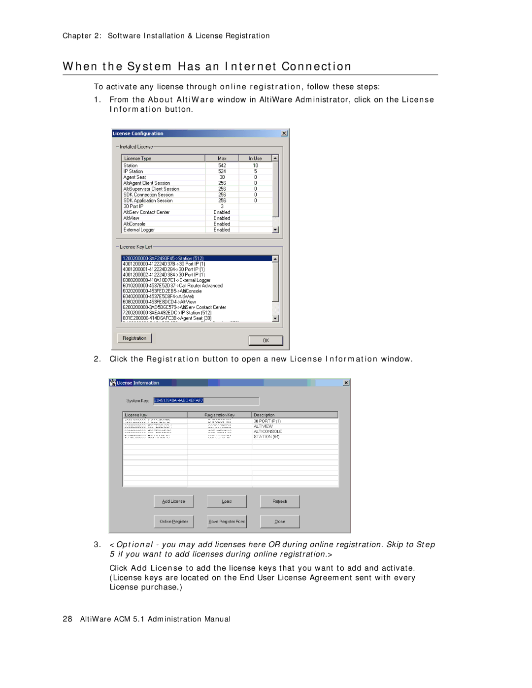 AltiGen comm ACM 5.1 manual When the System Has an Internet Connection 