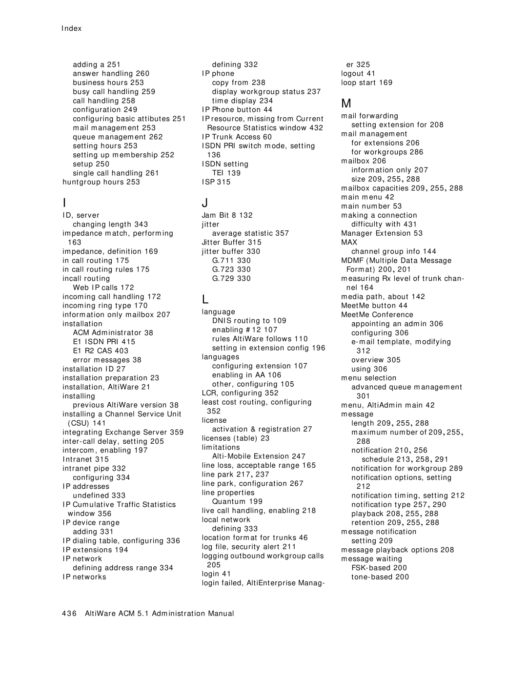 AltiGen comm ACM 5.1 manual Max 