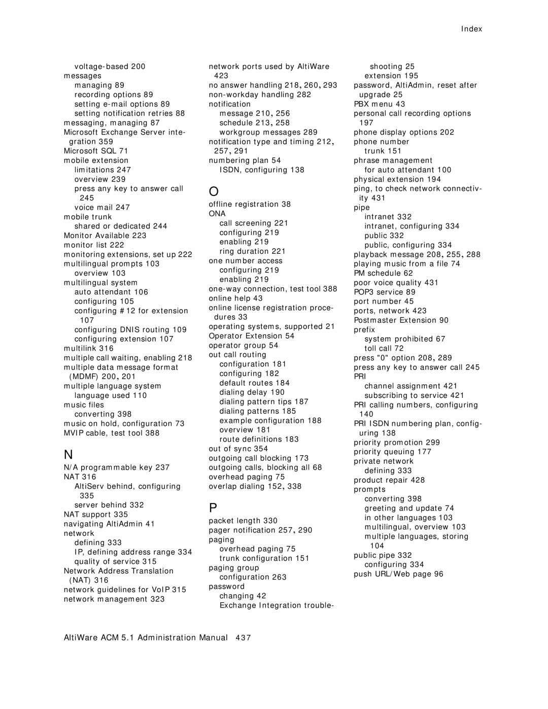 AltiGen comm ACM 5.1 manual Ona 