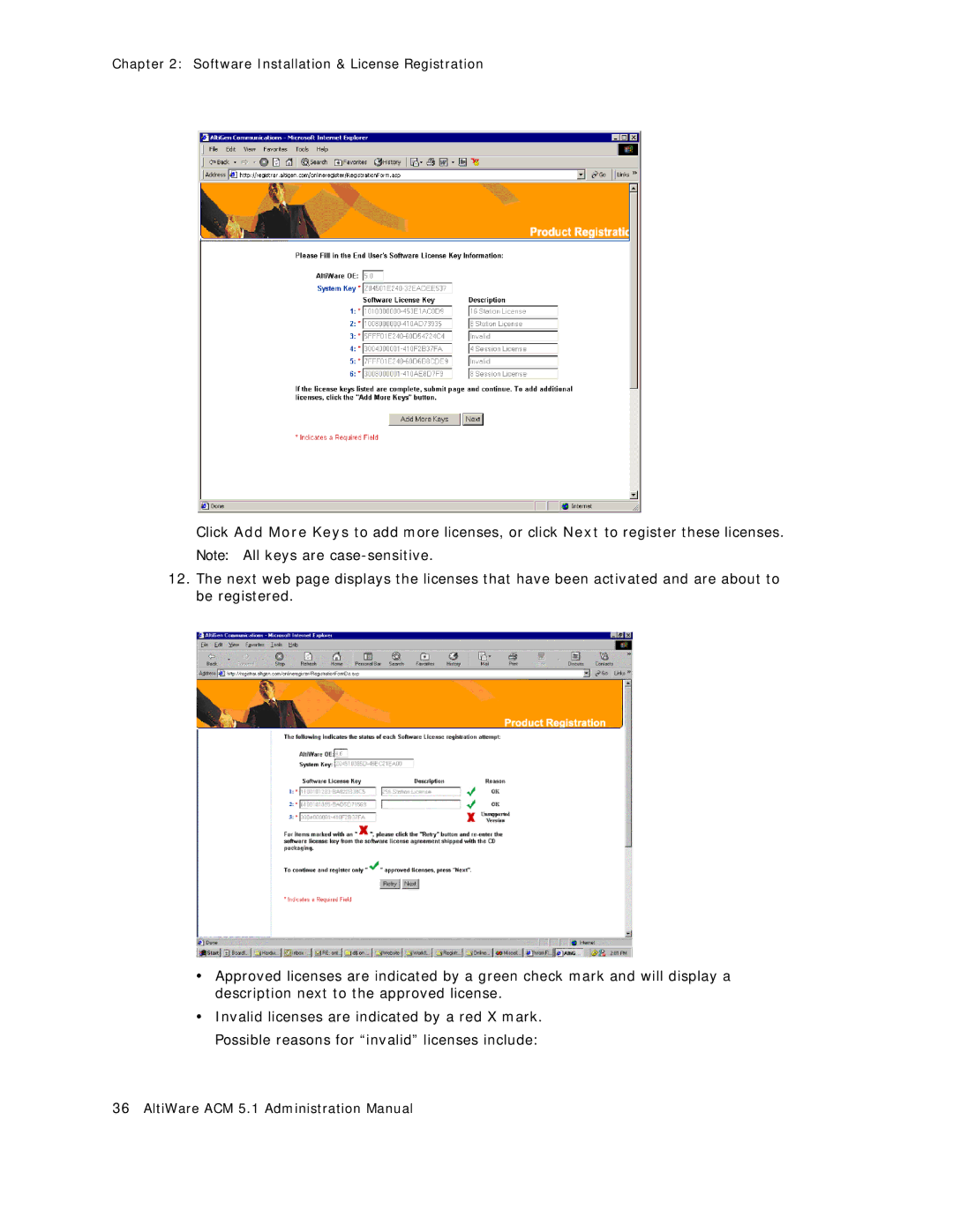 AltiGen comm ACM 5.1 manual Software Installation & License Registration 